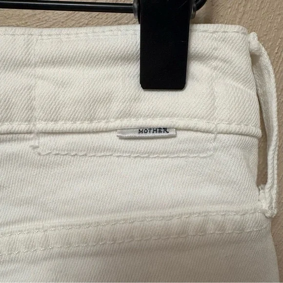 Mother Superior The Smarty Pants Skimp Jeans Totally Innocent White 24 NWT New - Picture 10 of 15
